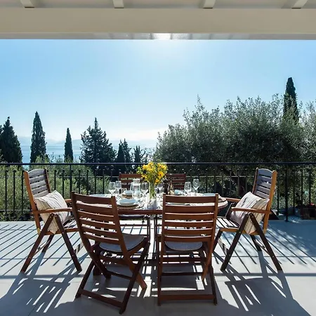 Elevate Your Corfu Retreat Lucky - Tranquil Hillside Oasis With Private Pool, Spectacular Sea Views, And Tailored Luxury Villa